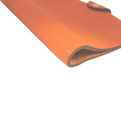 Hermes PM Note Cover Notebook Togo Leather Sellier Buttons Orange Agenda — view 5