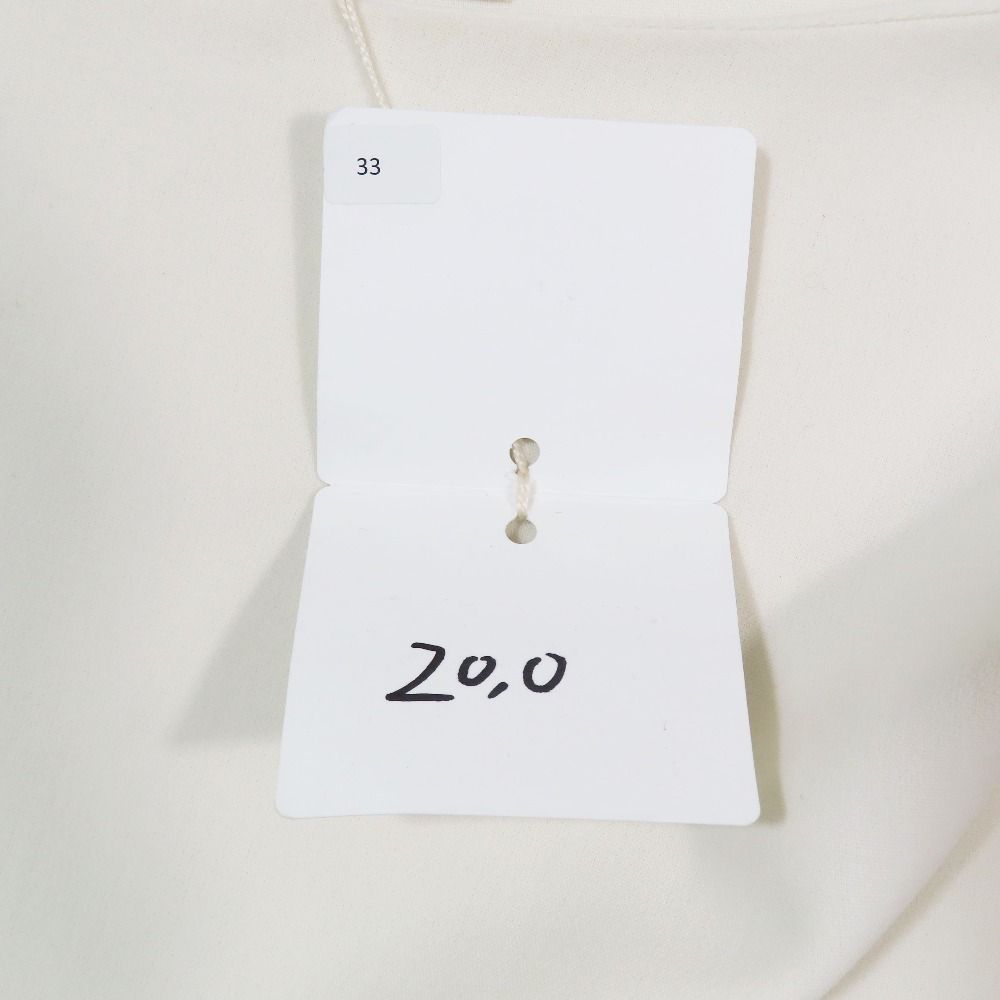 Hermes Asymmetrical Deformed Sleeveless Dress Long Stretch Wool 36 White — view 7