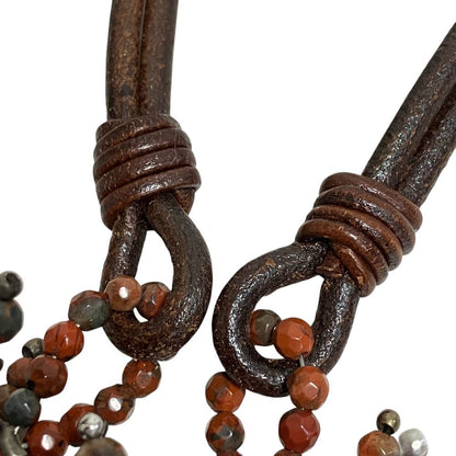Brunello Cucinelli Beads Choker Necklace Brown — view 8