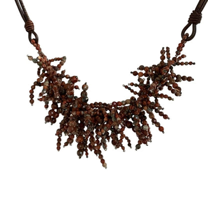 Brunello Cucinelli Beads Choker Necklace Brown — view 4