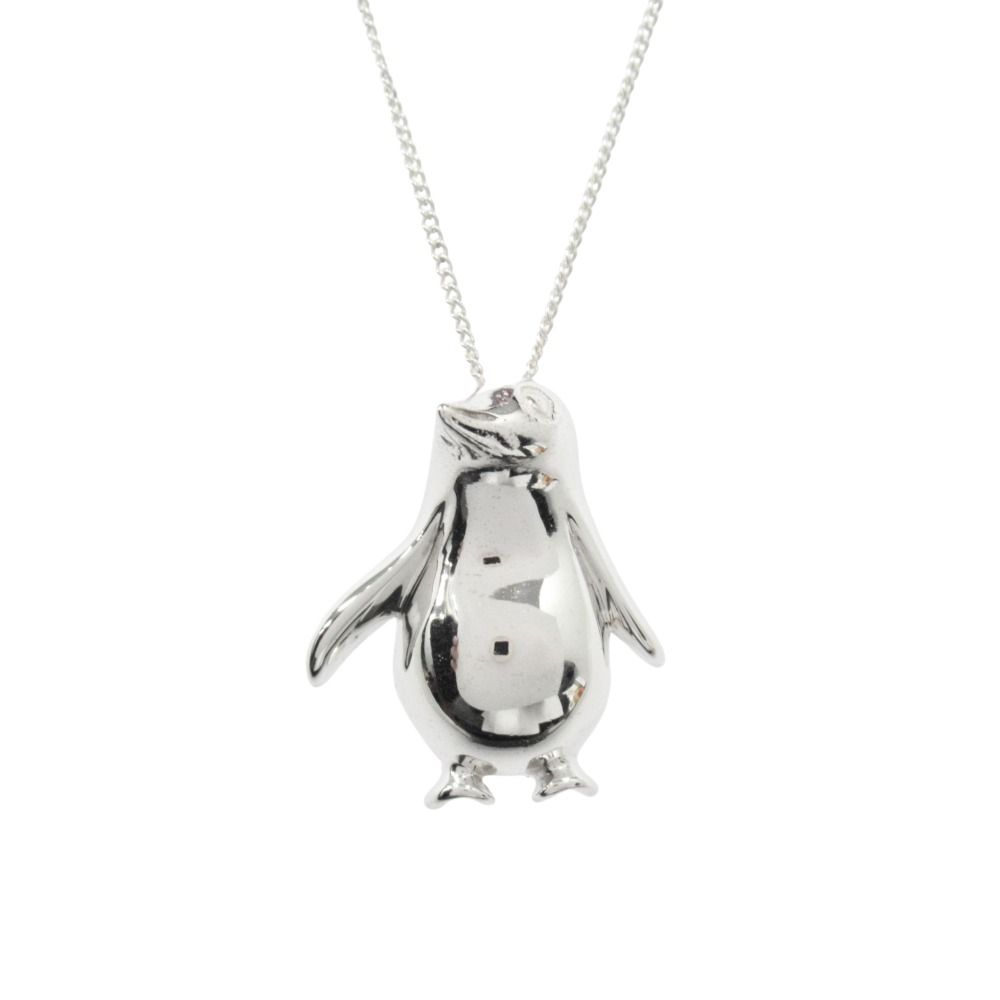 Tiffany & Co Penguin Motif Necklace Silver