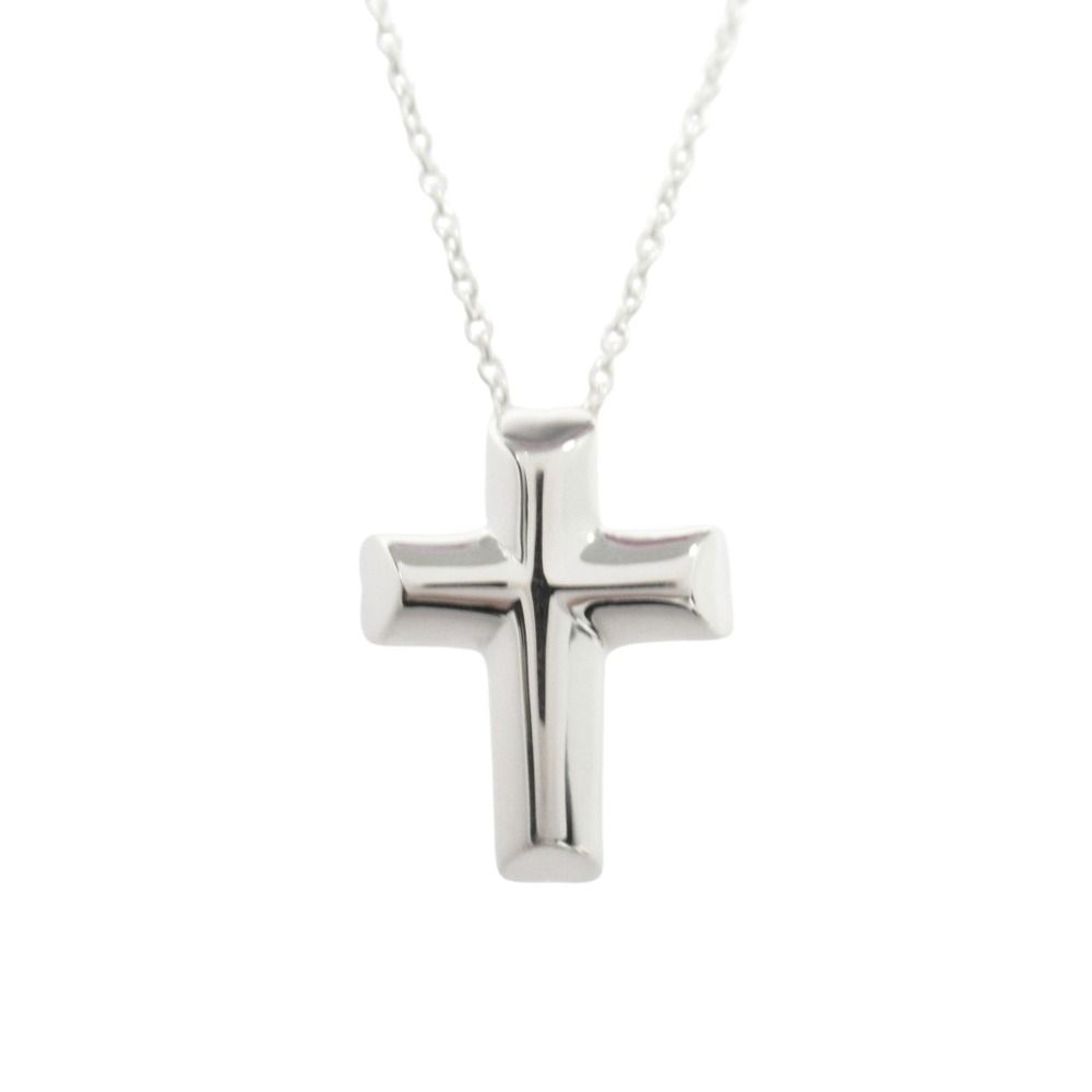 Tiffany & Co Tenderness Heart Cross Necklace Silver