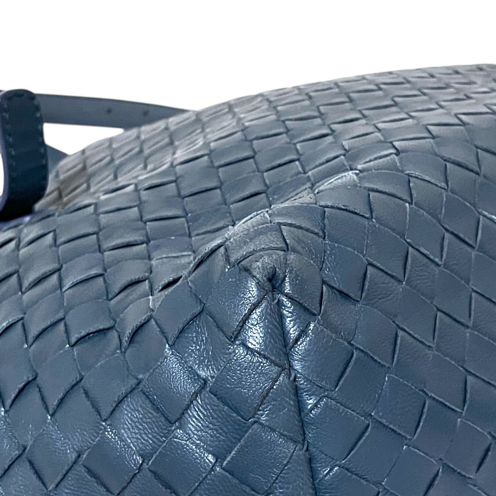 Bottega Veneta Mini Chester Intrecciato Leather Tote Bag Navy — view 6