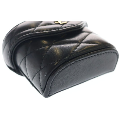 Saint Laurent Paris June Lambskin Mini Handbag Pouch Black — view 5