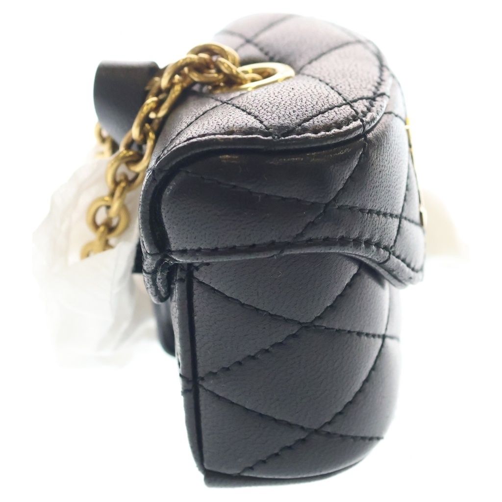 Saint Laurent Paris June Lambskin Mini Handbag Pouch Black — view 3