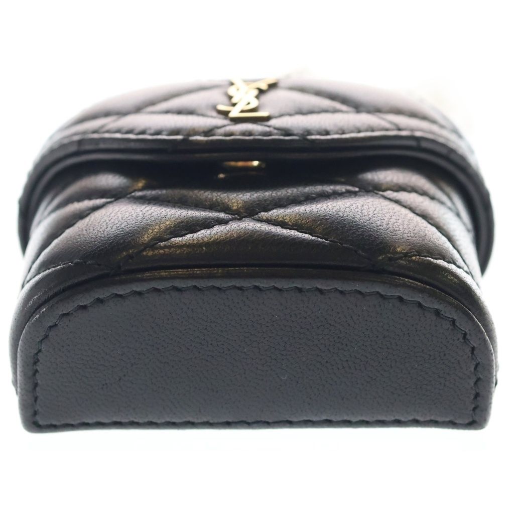 Saint Laurent Paris June Lambskin Mini Handbag Pouch Black — view 4