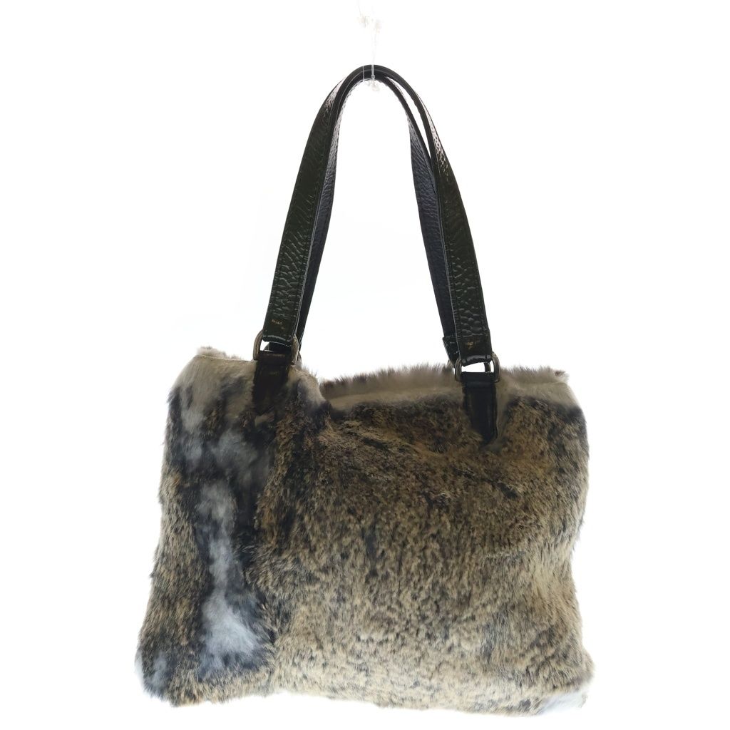 Chrome Hearts Dagger Zip Fur Handbag Gray — view 2