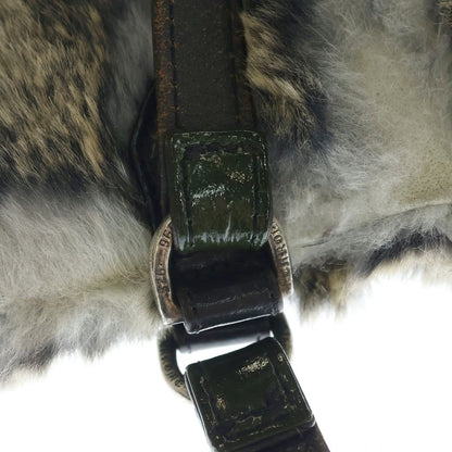 Chrome Hearts Dagger Zip Fur Handbag Gray — view 7
