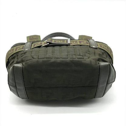 Fendi Zucca Nylon Hand Bag Mini Khaki — view 4