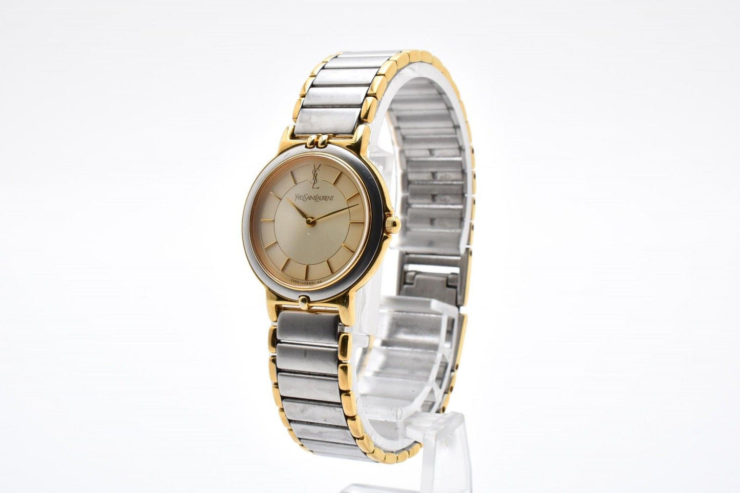 Saint Laurent 2200 Quartz YSL Logo Cassandra Watch Cream Dial Combination — view 3