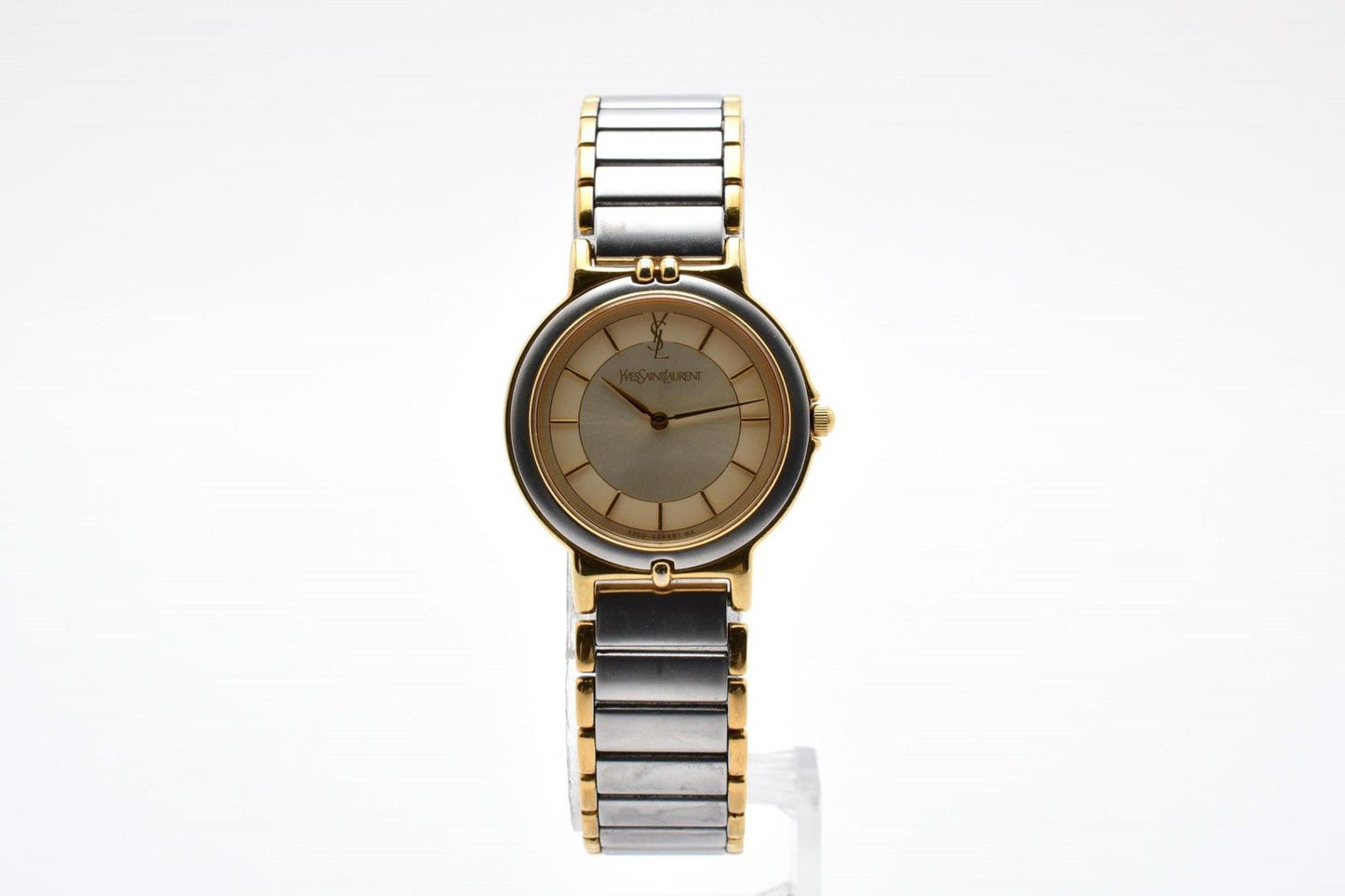 Saint Laurent 2200 Quartz YSL Logo Cassandra Watch Cream Dial Combination — view 4