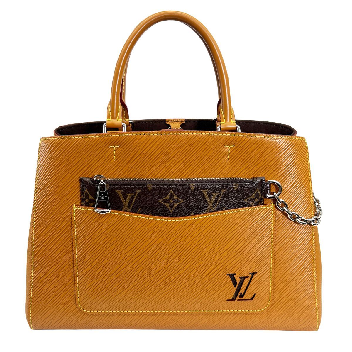 Louis Vuitton Handbag Monogram Epi 2-Way Marelle Tote Brown Gold