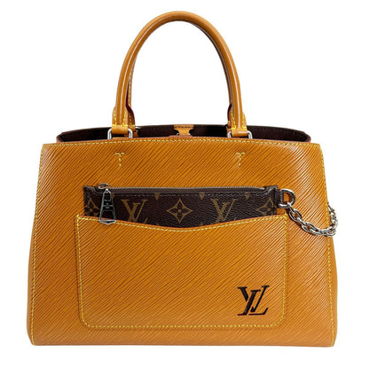 Louis Vuitton Handbag Monogram Epi 2-Way Marelle Tote Brown Gold