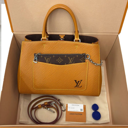 Louis Vuitton Handbag Monogram Epi 2-Way Marelle Tote Brown Gold — view 2