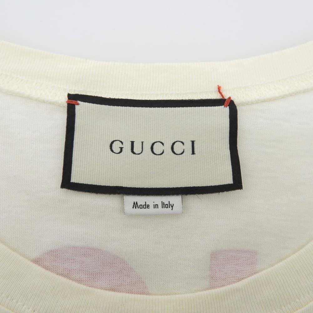 Gucci Print T-Shirt Top Ivory — view 3