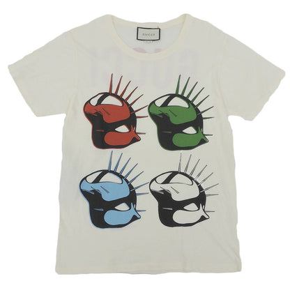 Gucci Print T-Shirt Top Ivory