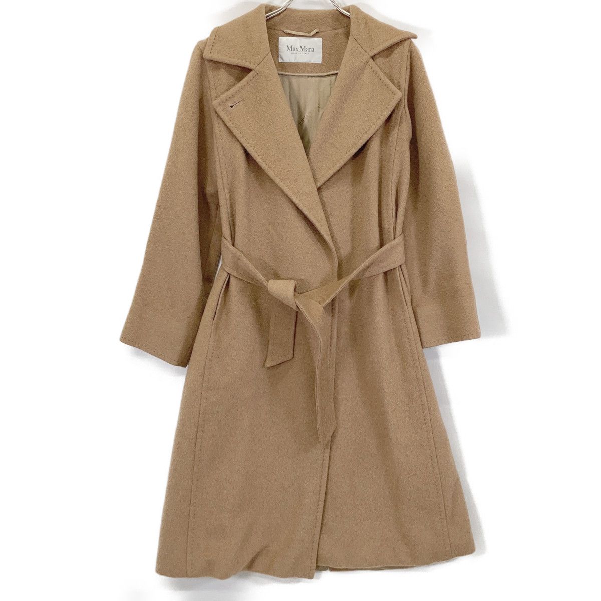 Max Mara Beige Cashmere Blend Chesterfield 38 Jacket