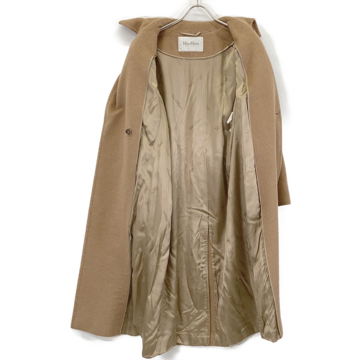 Max Mara Beige Cashmere Blend Chesterfield 38 Jacket — view 3