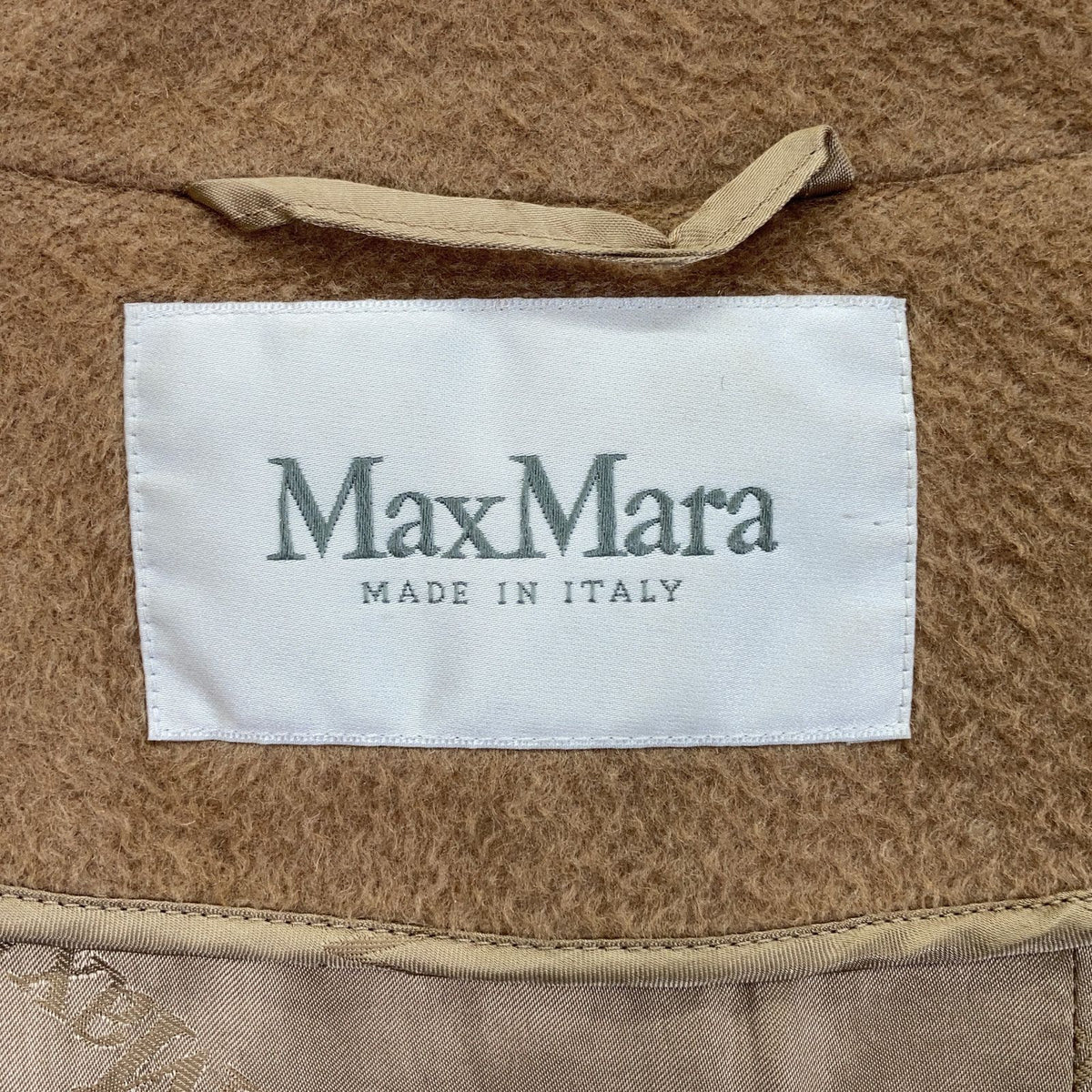 Max Mara Beige Cashmere Blend Chesterfield 38 Jacket — view 4