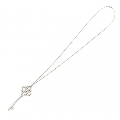 Tiffany & Co Necklace Victoria Key Platinum 18K Yellow Gold Pink Diamond — view 7