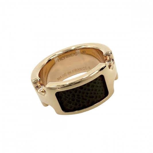 Hermes Ring Olympe PM S Pink Gold Brown