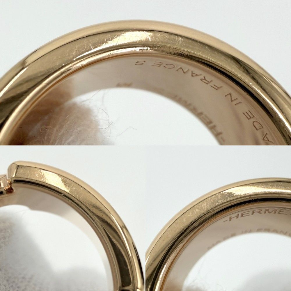 Hermes Ring Olympe PM S Pink Gold Brown — view 5