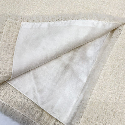 Dolce & Gabbana White SK Gdcaw Tweed DG Skirt 40 — view 8