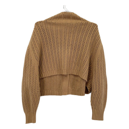 Max Mara Camel Wool Cashmere Cropped Short Cardigan — view 2