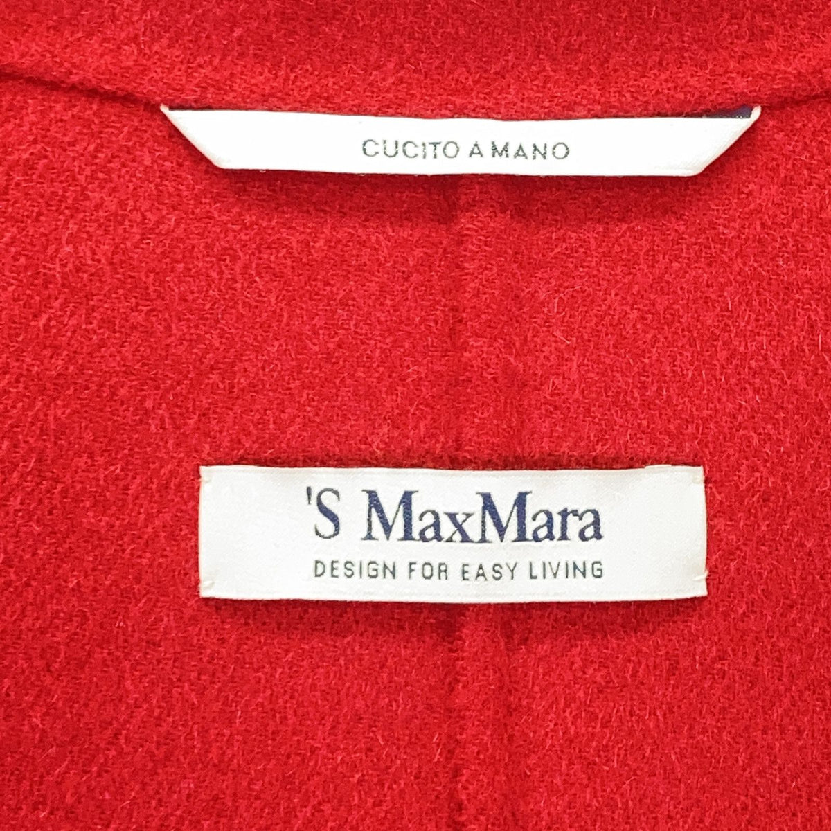 Max Mara S Double Breasted Short Coat Red 36 — view 4