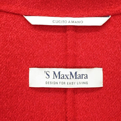 Max Mara S Double Breasted Short Coat Red 36 — view 4