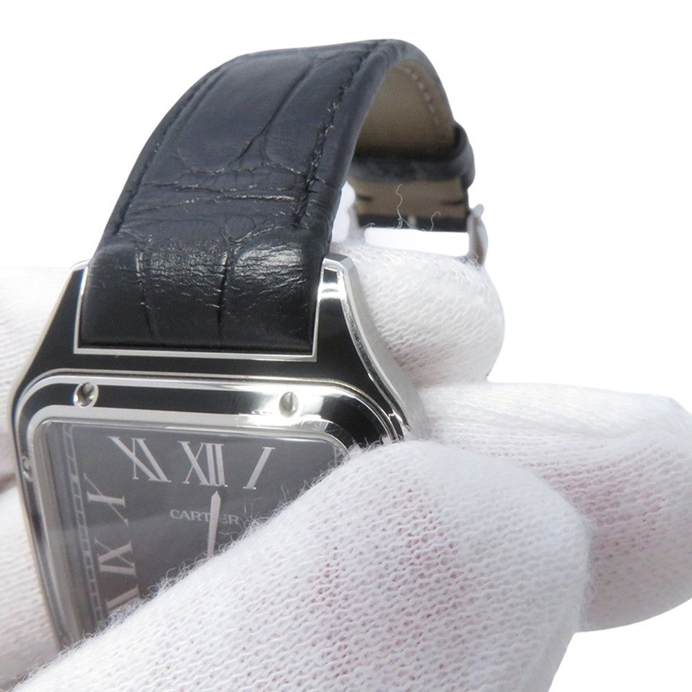 Cartier Santos Dumont LM Watch Black Dial Hand Wound — view 6