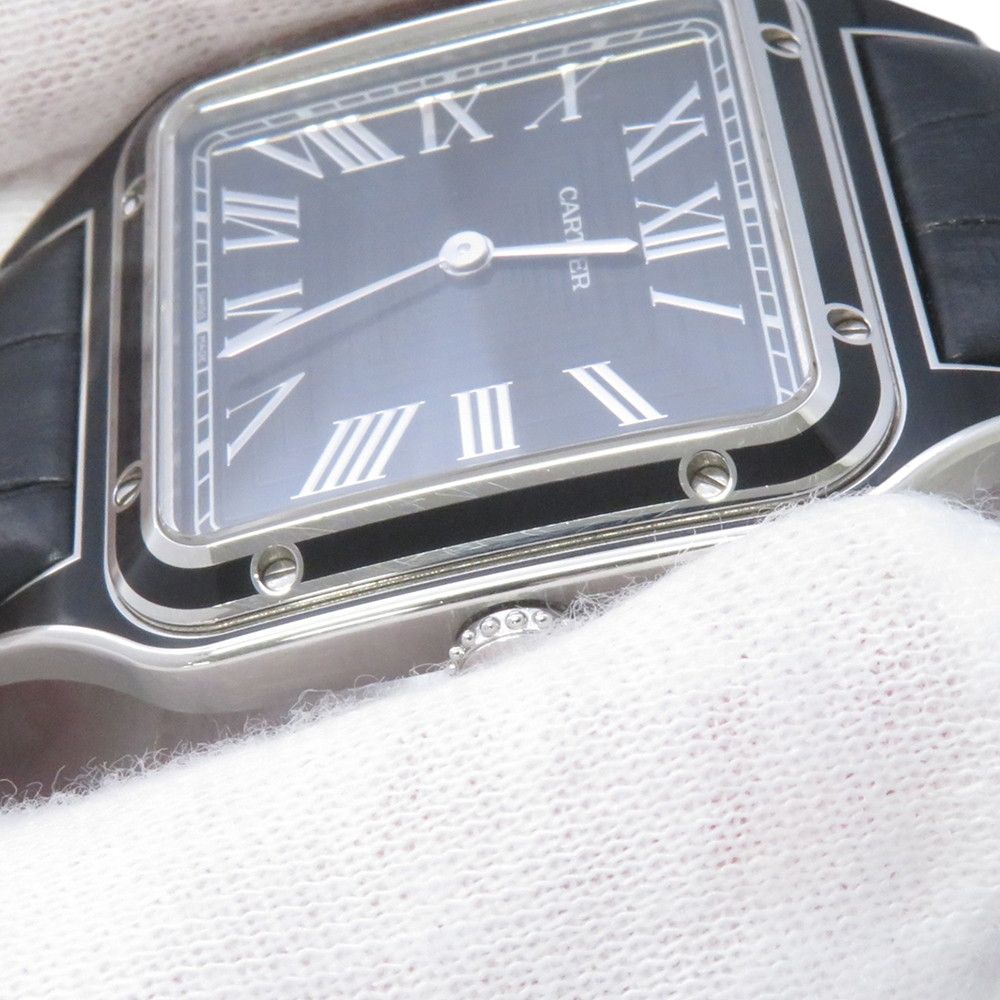 Cartier Santos Dumont LM Watch Black Dial Hand Wound — view 5