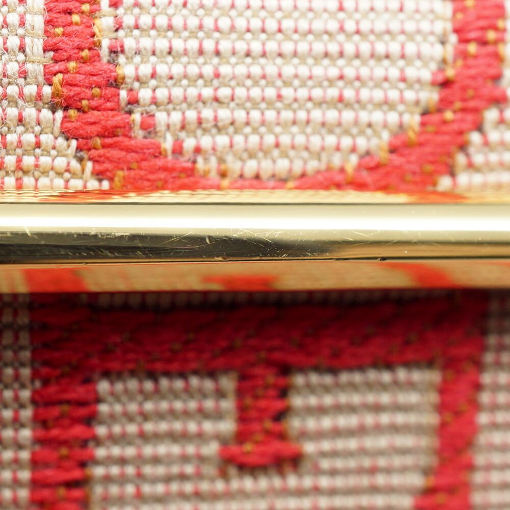 Loewe Anagram Logo Shoulder Strap Red Beige — view 6