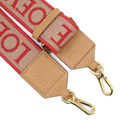 Loewe Anagram Logo Shoulder Strap Red Beige — view 2