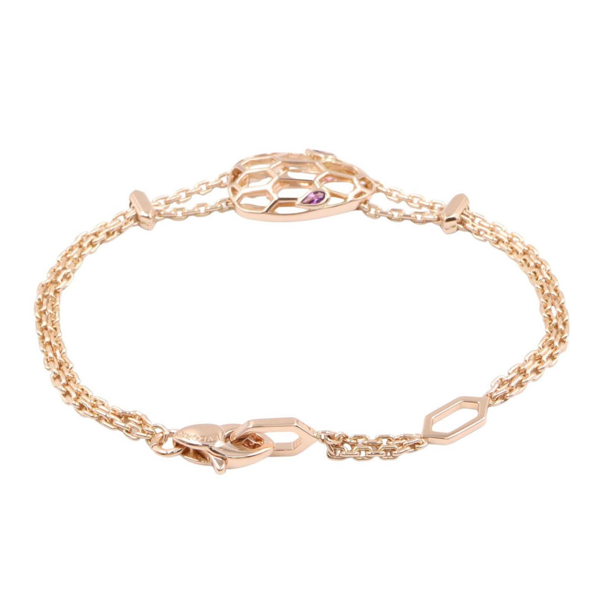 Bvlgari Bracelet Serpenti Amethyst 14.5 16.5 18K Pink Gold — view 2