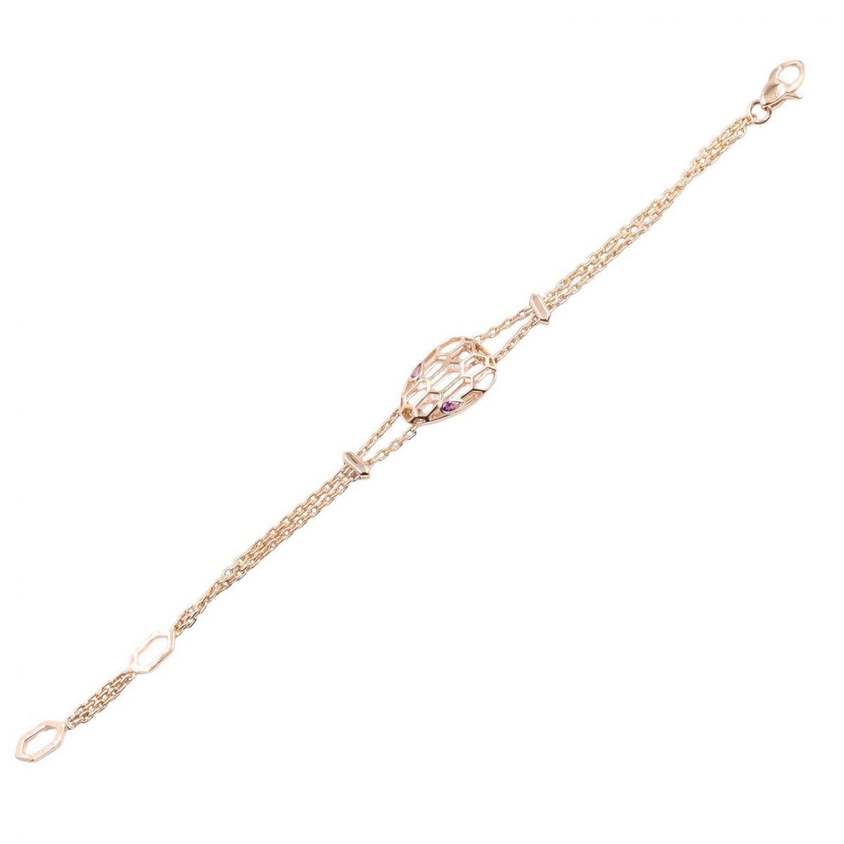 Bvlgari Bracelet Serpenti Amethyst 14.5 16.5 18K Pink Gold — view 3