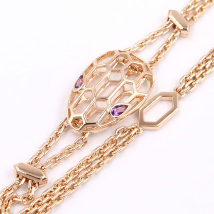 Bvlgari Bracelet Serpenti Amethyst 14.5 16.5 18K Pink Gold — view 6