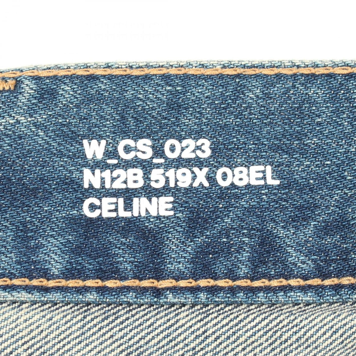 Celine Denim Pants Triomphe Skate Shorts Cotton — view 3