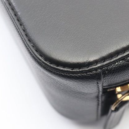 Chanel Shoulder Bag Quilted Vanity 2-Way Black Leather CC Logo Chain — view 7