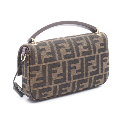 Fendi Shoulder Bag Baguette Smartphone Pouch Zucca 2-Way Canvas Leather — view 2