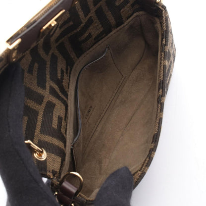 Fendi Shoulder Bag Baguette Smartphone Pouch Zucca 2-Way Canvas Leather — view 3