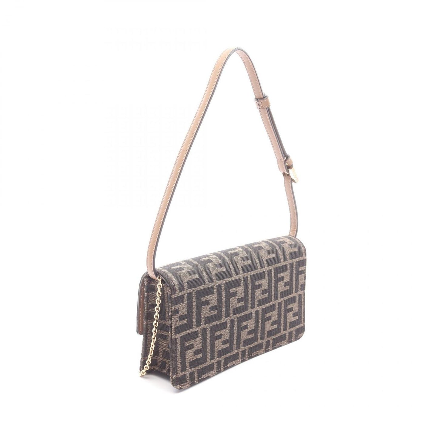 Fendi Shoulder Bag Baguette Zucca 2-Way Canvas Leather — view 2
