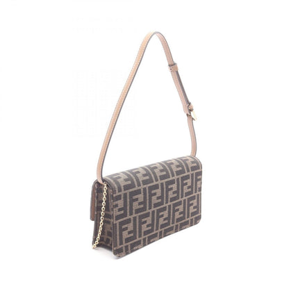 Fendi Shoulder Bag Baguette Zucca 2-Way Canvas Leather — view 2