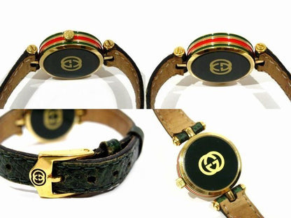 Gucci Watch Antique Quartz Round Dial Sherry Line Leather — view 3