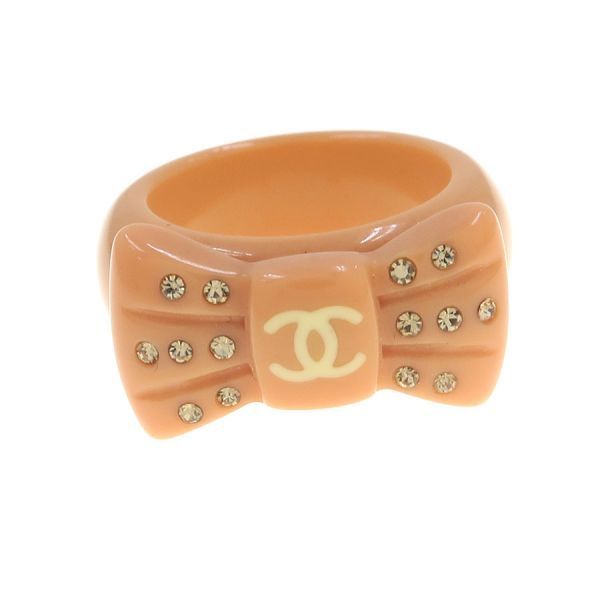 Chanel 02P Ribbon Ring Orange