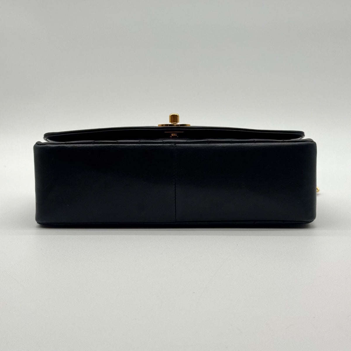 Chanel Large Shoulder Bag Diana Flap Quilted Black Leather CC Logo Turnlock — view 6
