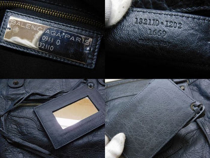 Balenciaga the Work Handbag Dark Gray Anthracite — view 4