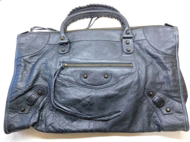 Balenciaga the Work Handbag Dark Gray Anthracite