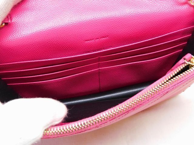 Saint Laurent YSL Cassandra Chain Wallet Pink Gold Shoulder Bag — view 4