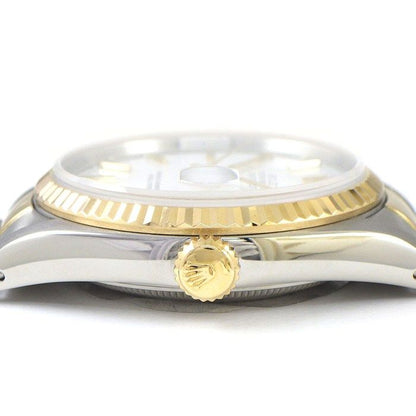 Rolex Watch Datejust L Number 1989 White Dial Full Ted Bezel Jubilee Bracelet — view 2